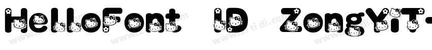 HelloFont ID ZongYiT字体转换